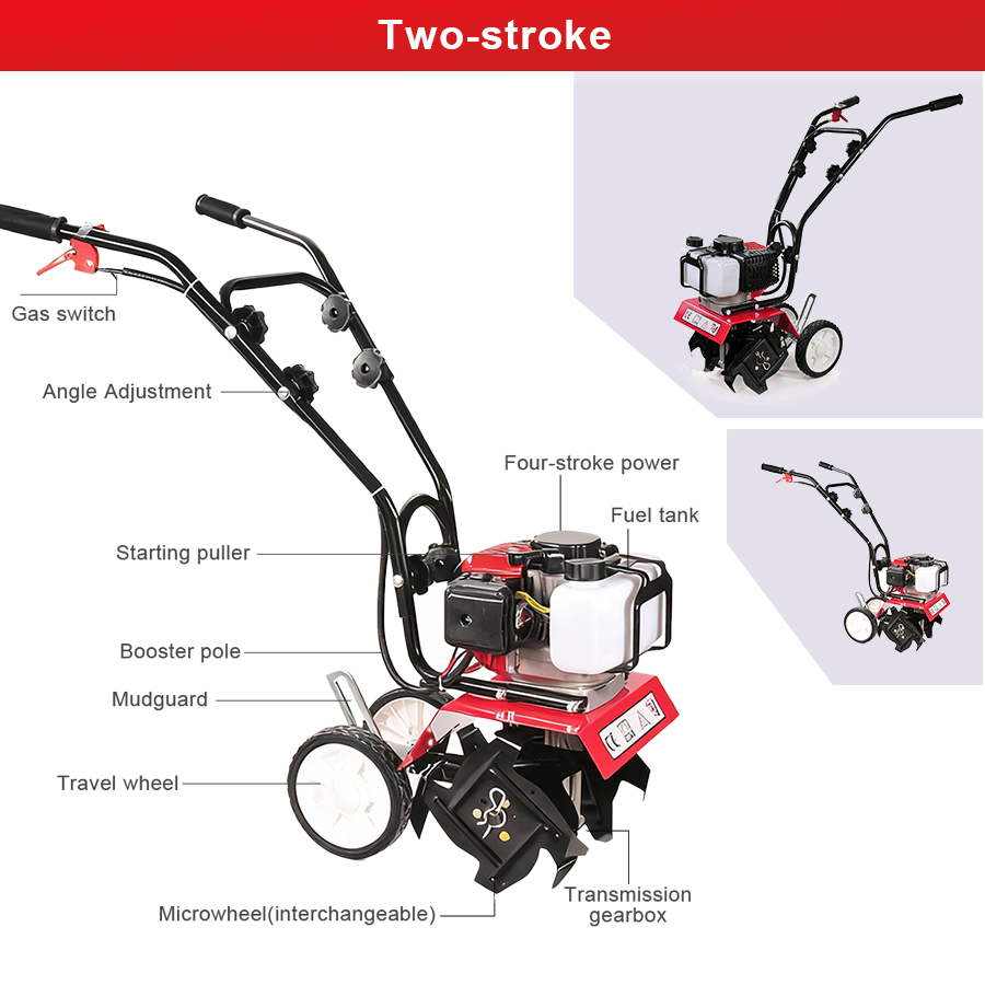 محراث دوار صغير متعدد الوظائف  - مراجعة Agriculture Farming Equipments وسعره